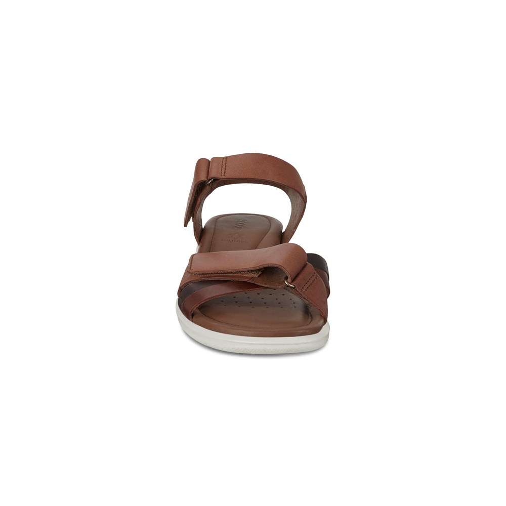 Womens Sandals - ECCO Felicia Adjustable Strap - Brown - 0715CLJMQ